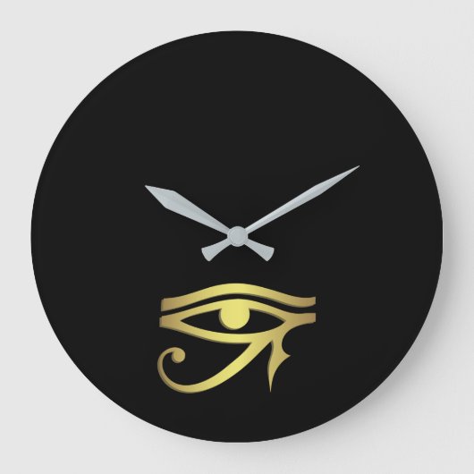 Eye of horus Egyptian symbol Große Wanduhr (Vorderseite)