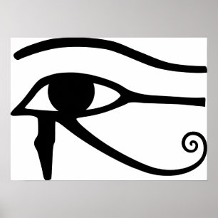 Eye of Horus – Horusauge Hieroglyphs Hyroglyphen Poster