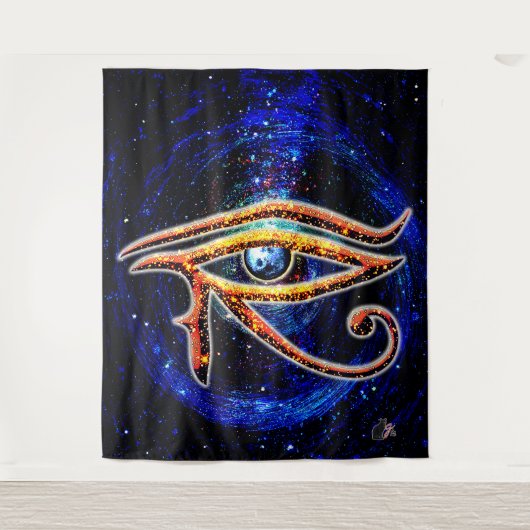Eye Of Horus Wandteppich (Vorderseite)