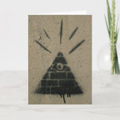 "Eye of Providence Graffiti" Karte (Vorderseite)