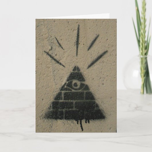 "Eye of Providence Graffiti" Karte (Vorderseite)