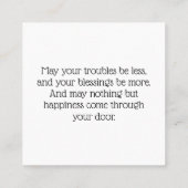 Eye Of Providence Protection Pass Along Cards Telefonnummerkarte (Rückseite)