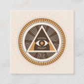 Eye Of Providence Protection Pass Along Cards Telefonnummerkarte (Vorderseite)