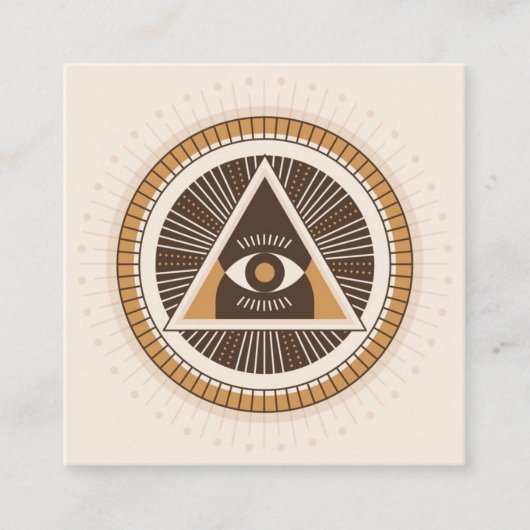 Eye Of Providence Protection Pass Along Cards Telefonnummerkarte (Vorderseite)