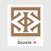 Eye of Sauron Square Icon Aufkleber (Blatt)