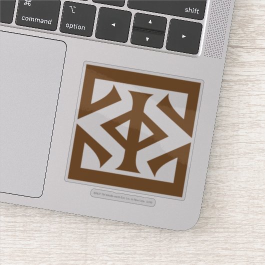 Eye of Sauron Square Icon Aufkleber (Detail)