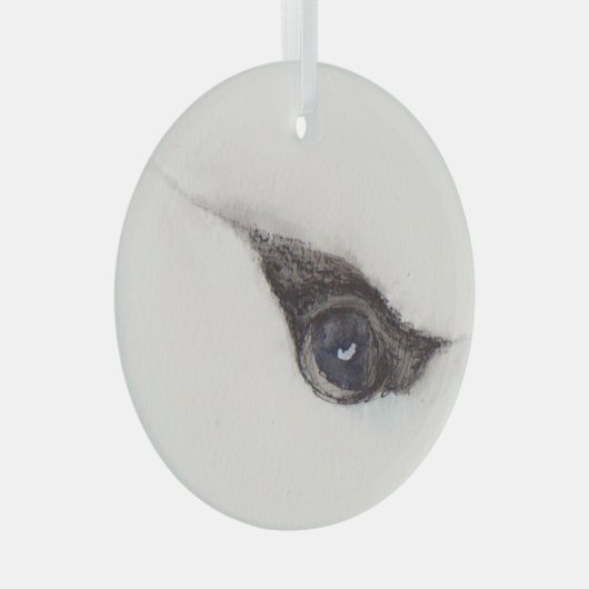 Eye of the Albatross – Gaze Collection Ornament Aus Glas (Vorderseite Rechts)