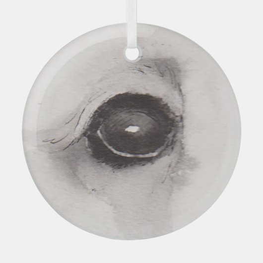 Eye of the Bear – Gaze Collection Glass Ornament (Vorderseite)