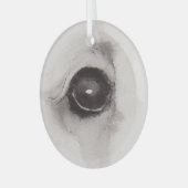 Eye of the Bear – Gaze Collection Glass Ornament (Vorderseite links)