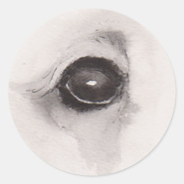 Eye of the Bear – Gaze Collection Runder Aufkleber