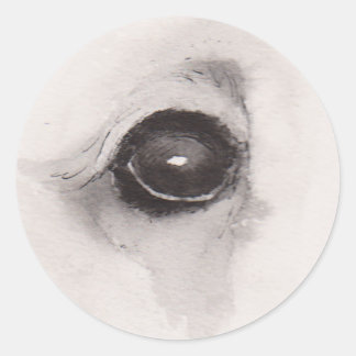 Eye of the Bear – Gaze Collection Runder Aufkleber