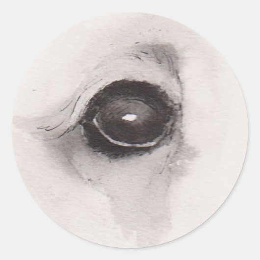 Eye of the Bear – Gaze Collection Runder Aufkleber (Vorderseite)