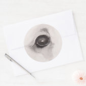 Eye of the Bear – Gaze Collection Runder Aufkleber (Umschlag)