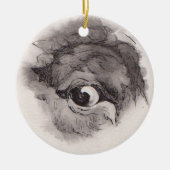 Eye of the Bison – Gaze Collection Ceramic Ornamen Keramik Ornament (Vorne)