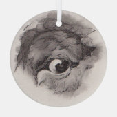 Eye of the Bison – Gaze Collection Ornament Aus Glas (Rückseite)