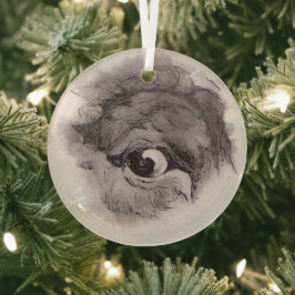 Eye of the Bison – Gaze Collection Ornament Aus Glas