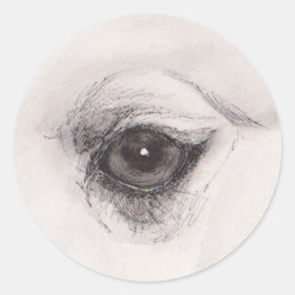 Eye of the Camel – Gaze Collection Runder Aufkleber