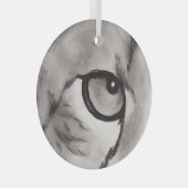 Eye of the Cheetah – Gaze Collection Ornament Aus Glas (Vorderseite Rechts)