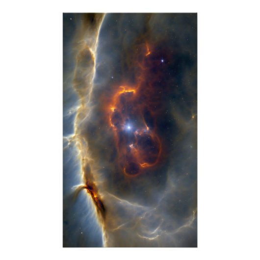 Eye of the Cosmic Nebula Fotodruck (Vorne)