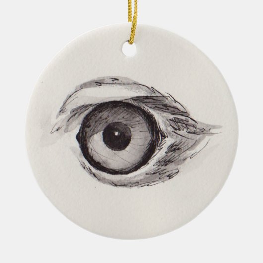 Eye of the Eagle – Gaze Collection Keramik Ornament (Vorne)
