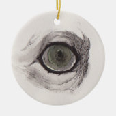 Eye of the Fox – Gaze Collection Keramik Ornament (Vorne)