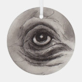 Eye of the Hippo – Gaze Collection Glass Ornament (Rückseite)
