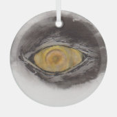 Eye of the Penguin – Gaze Collection Ornament Aus Glas (Vorderseite)