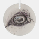 Eye of the Sheep – Gaze Collection Ornament Aus Glas (Rückseite)