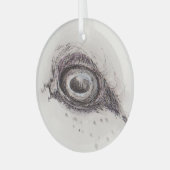 Eye of the Sheep – Gaze Collection Ornament Aus Glas (Vorderseite links)