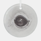 Eye of the squirrel – Gaze Collection Ornament Aus Glas (Vorderseite)