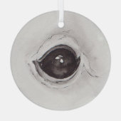 Eye of the squirrel – Gaze Collection Ornament Aus Glas (Rückseite)