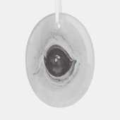 Eye of the squirrel – Gaze Collection Ornament Aus Glas (Vorderseite links)