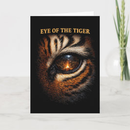 Eye of the Tiger Feiertagskarte