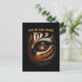 Eye of the Tiger Postkarte (Stehend Vorderseite)