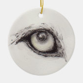 Eye of the Wolf – Gaze Collection Ceramic Ornament (Vorne)