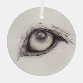 Eye of the Wolf – Gaze Collection Ornament Aus Glas (Rückseite)