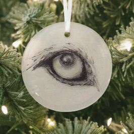 Eye of the Wolf – Gaze Collection Ornament Aus Glas