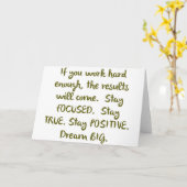 "Eye On Prize" Dream BIG Design Karte (Gelbe Blume)