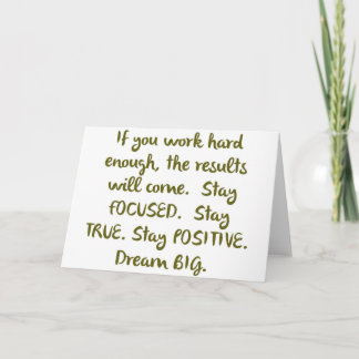 "Eye On Prize" Dream BIG Design Karte