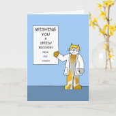 Eye Operation Speedy Erholung Karte (Gelbe Blume)