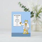 Eye Operation Speedy Erholung Postkarte (Stehend Vorderseite)