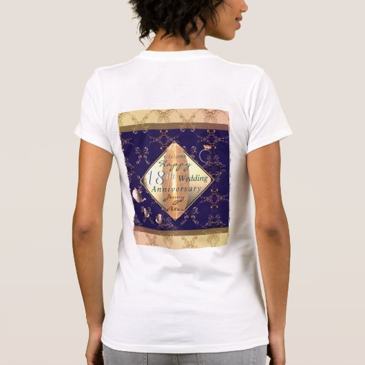 Eye & Porcelain Blue T - Shirt der Hochzeitskatze (Rückseite)