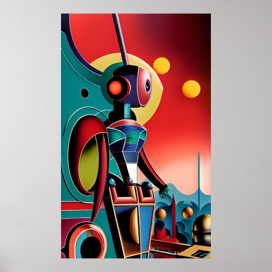 Eye Robot - Ken Gage Surreal Art Poster (Vorne)