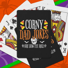 Eye Roll Joke Halloween Corny Vater Jokes Hallowee Spielkarten