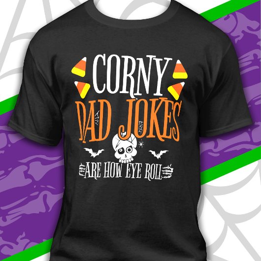 Eye Roll Joke Halloween Corny Vater Jokes Hallowee T-Shirt