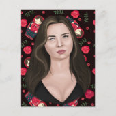 Eye Roll Postkarte (Vorderseite)