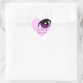 , Eye See_ Herz-Aufkleber (Tasche)