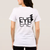 Eye Shadow Creative Typografie Tri-Blend Shirt (Rückseite)