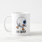 Eye Skater Funny Ice Skaten Puff Kaffeetasse (Links)