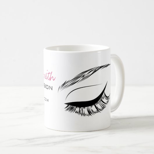 Eye Sketch Mascara Kaffeetasse (VorderseiteRechts)
